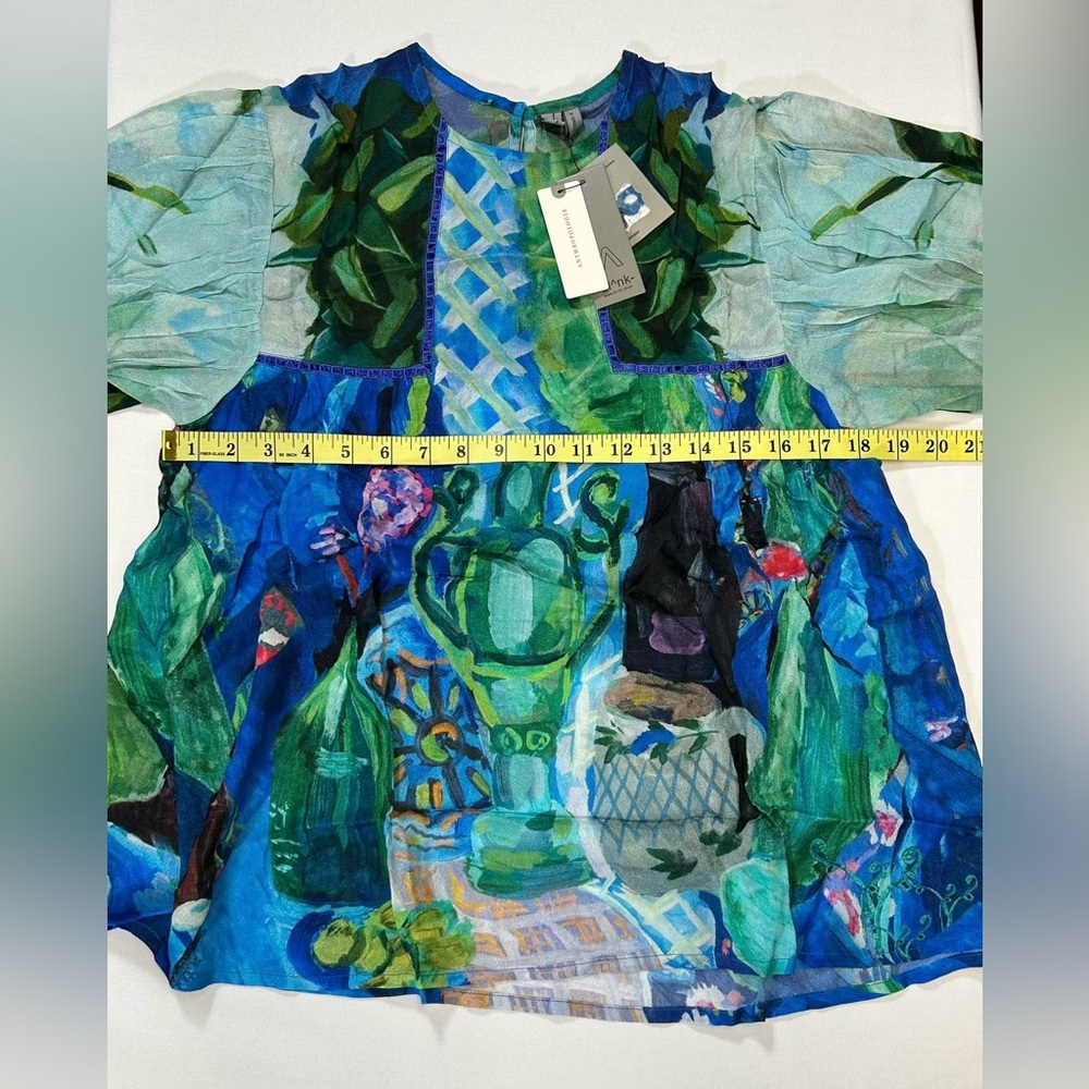 NWT Bl-nk Miranda Peasant Blouse by Anthropologie - Picture 4 of 4